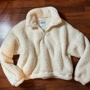 Hollister Cream Sherpa Jacket